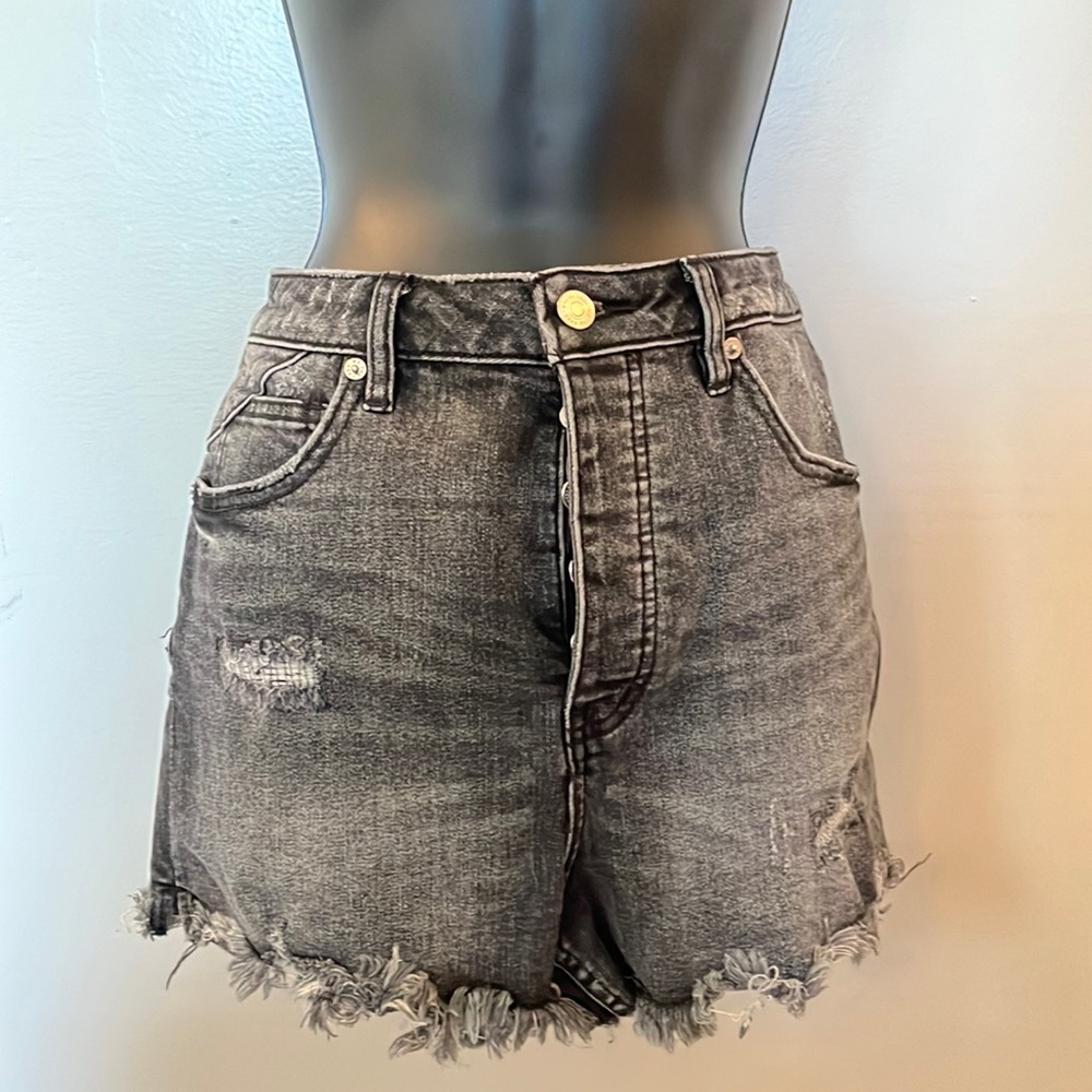 We The Free Curvy Vintage High Rise Denim Shorts